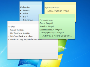 Windows Kurznotizen